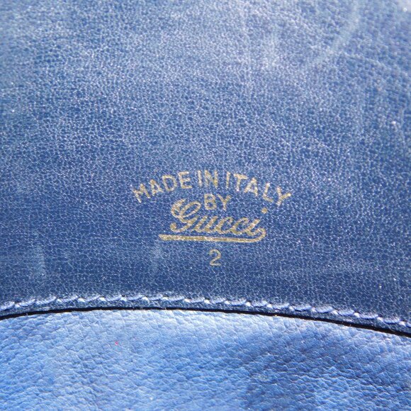 Gucci Foldover Guccissima Envelope Clutch | Vintage | Leather Trim | VGUC - Picture 12 of 14